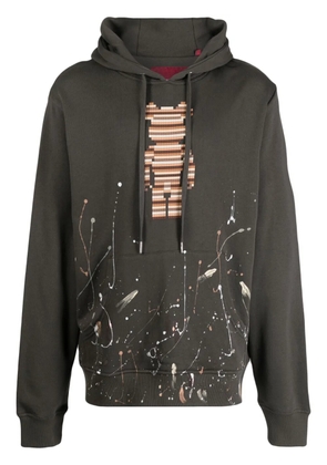 Mostly Heard Rarely Seen 8-Bit Wood Bear cotton hoodie - Grey