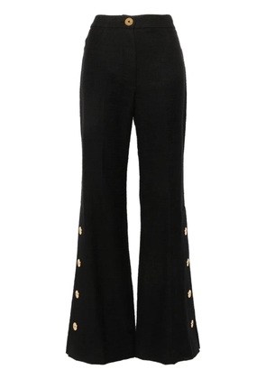 Patou tweed flared trousers - Black