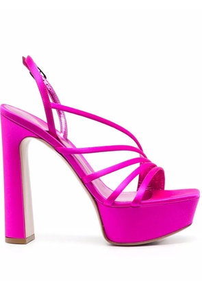 Le Silla asymmetric platform sandals - Pink