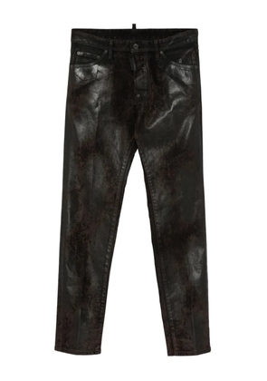 DSQUARED2 metallic-effect trousers - Brown