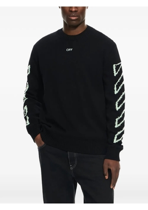 Off-White diagonal-arrow sweater - Black