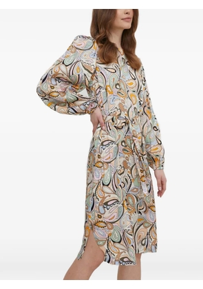 Mos Mosh paisley tie-waist mini dress - Neutrals