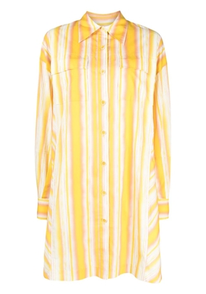 3.1 Phillip Lim striped cotton shirt dress - Yellow