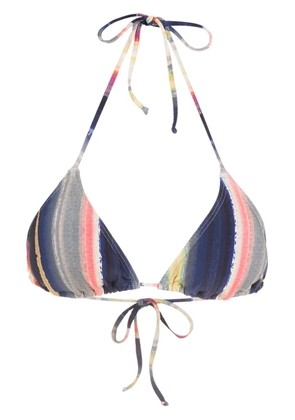 Lygia & Nanny Ilana stripe-print bikini top - Multicolour