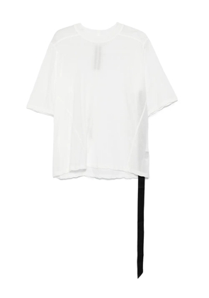 Rick Owens DRKSHDW asymmetrical-hem organic cotton top - White