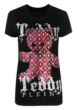 Philipp Plein monogram teddy-print T-shirt - Black