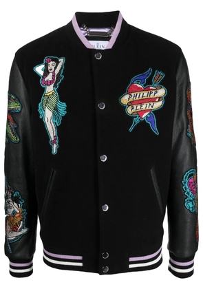 Philipp Plein embellished College Bomber jacket - Black