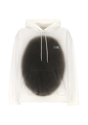 MM6 Maison Margiela logo-detail hoodie - White