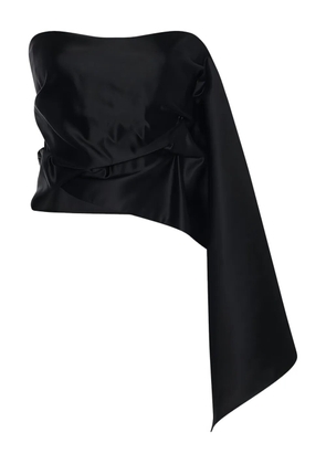 The Row draped asymmetrical top - Black
