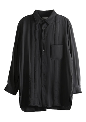 Yohji Yamamoto quilted shirt - Black