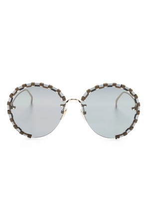 Chloé Eyewear Idora round-frame sunglasses - Gold
