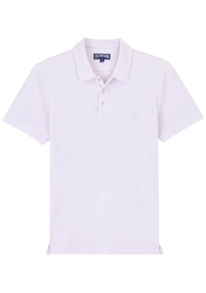 Vilebrequin logo-embroidered organic cotton polo shirt - Pink