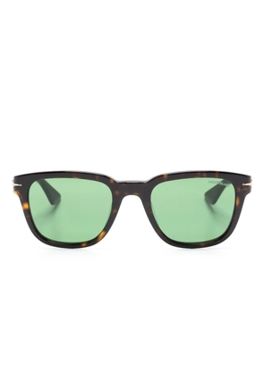 Montblanc tortoiseshell-effect square-frame sunglasses - Brown