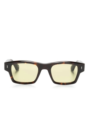 Peter And May Amy rectangle-frame sunglasses - Brown