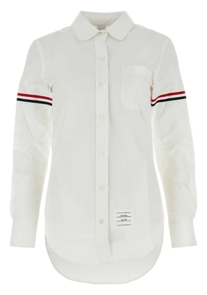 Thom Browne RWB stripe shirt - White