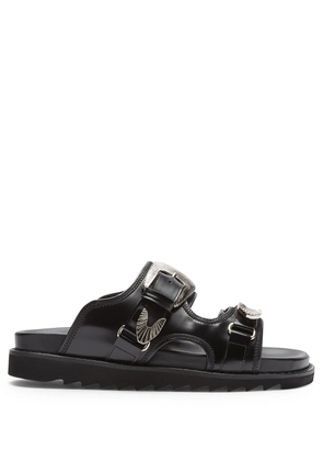 Toga Virilis x Browns Polido flat sandals - Black