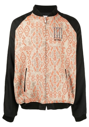 Children Of The Discordance patterned-jacquard bomber jacket - Black