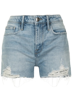 FRAME distressed denim shorts - Blue