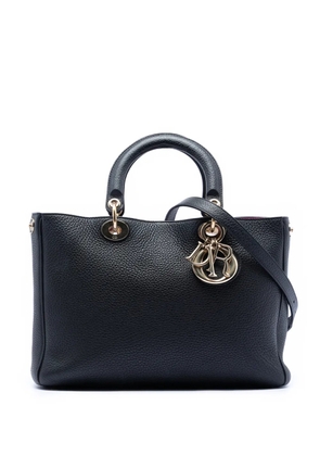 Christian Dior Pre-Owned 2013 Medium Pebbled Calfskin Diorissimo satchel - Black