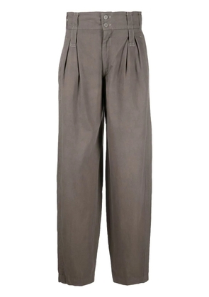 Versace Pre-Owned 1980s high-waist tapered trousers - Grey