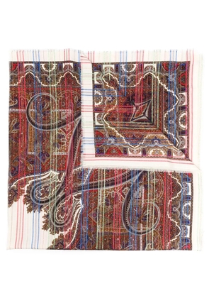 Saint Laurent Pre-Owned 1970s paisley print scarf - Red