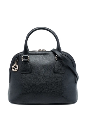 Gucci Pre-Owned 2016-2025 Small Dollar Calfskin GG Charm Dome satchel - Black