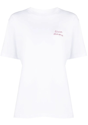 Giada Benincasa embroidered cotton T-Shirt - White