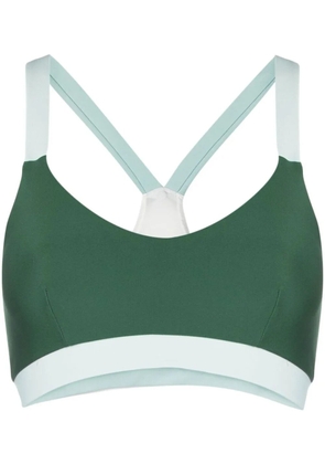 The Upside Larry crossover-back sports bra - Green