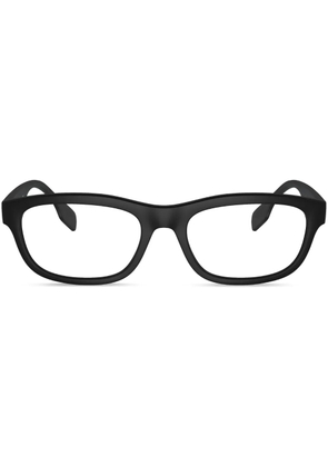 Burberry Eyewear logo-print rectangle-frame glasses - Black