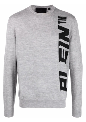 Philipp Plein logo-print sweater - Grey