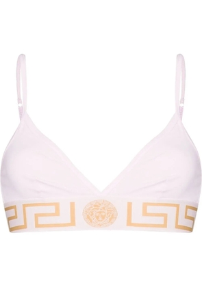 Versace Greca-trim triangle bra - Pink
