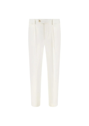 Boggi Milano Antonio dart trousers - White