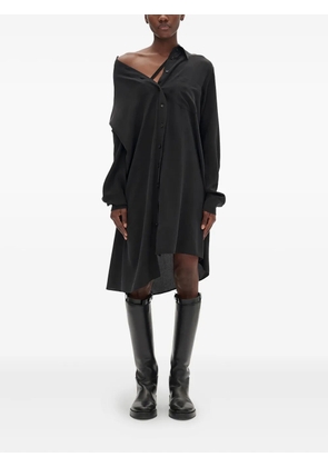 Ann Demeulemeester Halina drop-shoulder shirt midi dress - Black