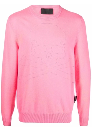 Philipp Plein crew neck cashmere jumper - Pink