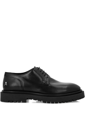 Philipp Plein skull-stud derby shoes - Black