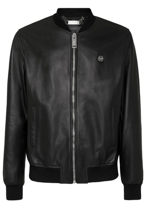 Philipp Plein zip bomber jacket - Black