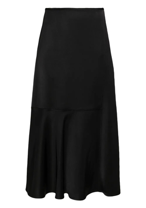 Jil Sander high-waisted panelled midi skirt - Black