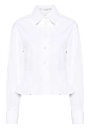 Stella McCartney peplum-waist cotton shirt - White