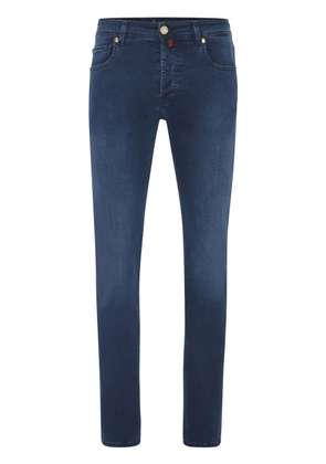 Billionaire embroidered-logo straight-cut jeans - Blue