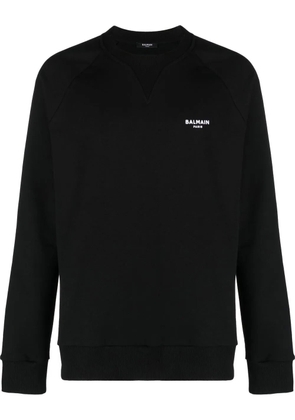 Balmain logo-print sweatshirt - Black