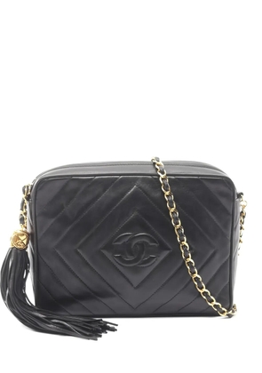 CHANEL Pre-Owned 1991 Coco Mark cross body bag - Black