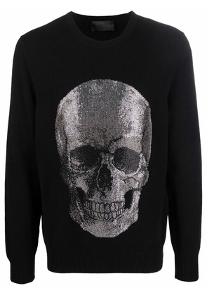 Philipp Plein Iconic Skull cashmere sweater - Black
