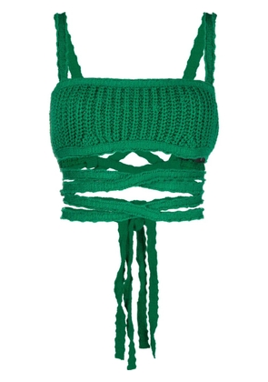 Alanui Palm Springs knitted top - Green
