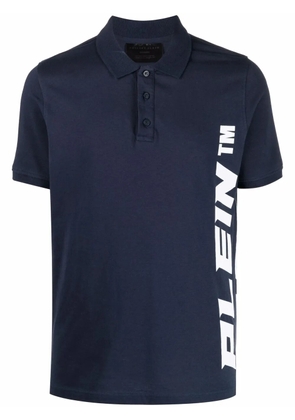 Philipp Plein logo short-sleeve polo shirt - Blue