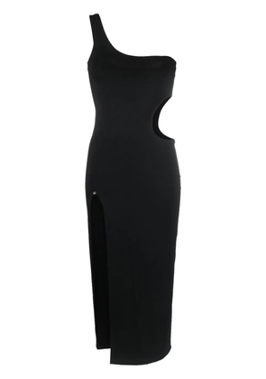 NISSA one-shoulder cut-out midi dress - Black