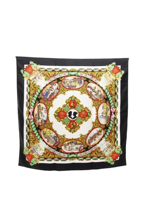 Hermès Pre-Owned 20th Century LEntente Cordiale Silk Scarf 90 scarves - White