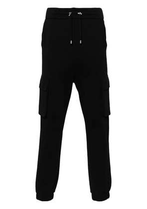 Balmain logo-print cotton track pants - Black