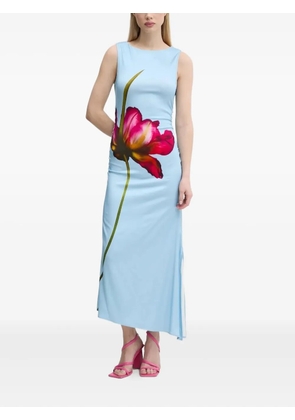 Desigual orchid asymmetric dress - Blue