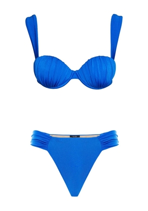 Noire Swimwear ruched balconette bikini - Blue