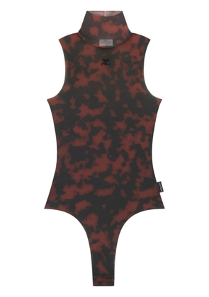 Courrèges tortoise high neck bodysuit - Black